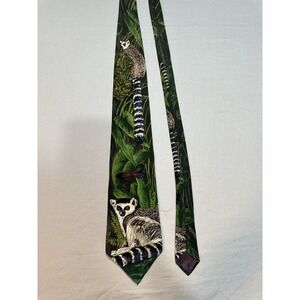 World Wildlife Fund Men's Silk Tie Lemurs No 147